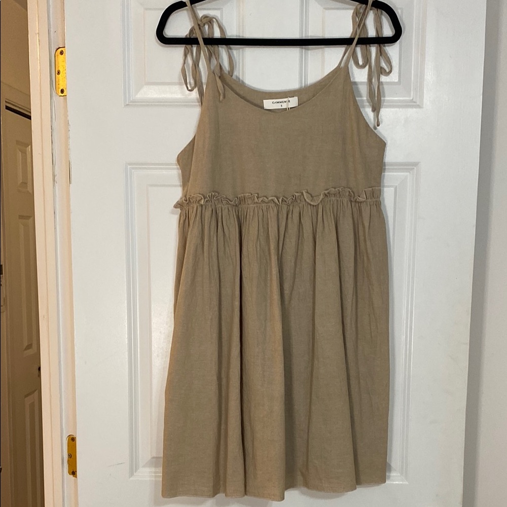 Commense Beige Casual Dress